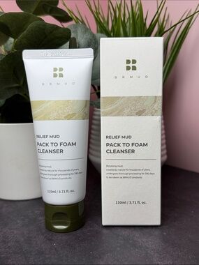 Relief Mud Pack-to-Foam Cleanser — Olive Green